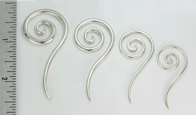 925 Sterling Silver Coil Ear Hangers Pricer Per 1 Elementals Organics Anal