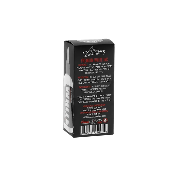 Allegory Ink Male Sex Toys Allegory Premium Tattoo Ink White Pick Size