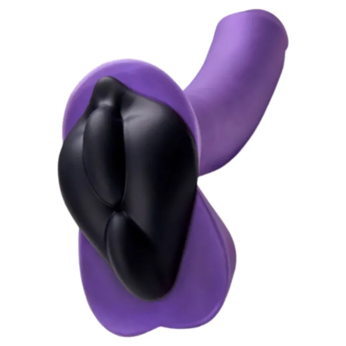 Anal Bananapants BCush Textured Universal Dildo Base for Harness Play Black