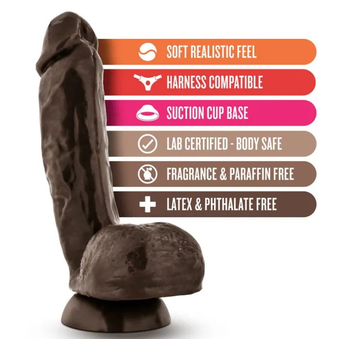 Anal Blush X5 Hard On 875 Inch Dildo Chocolate