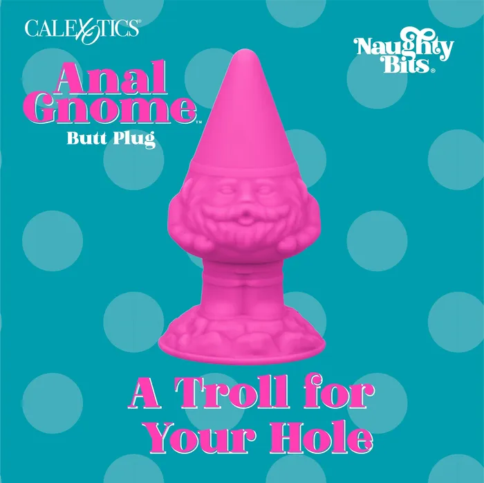 Anal CalExotics Naughty Bits Girthy Pink Gnome Butt Plug