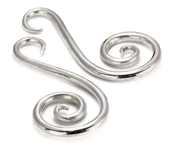 Anal Elementals Organics Sterling Silver Coil Ear Hanger Price Per 1