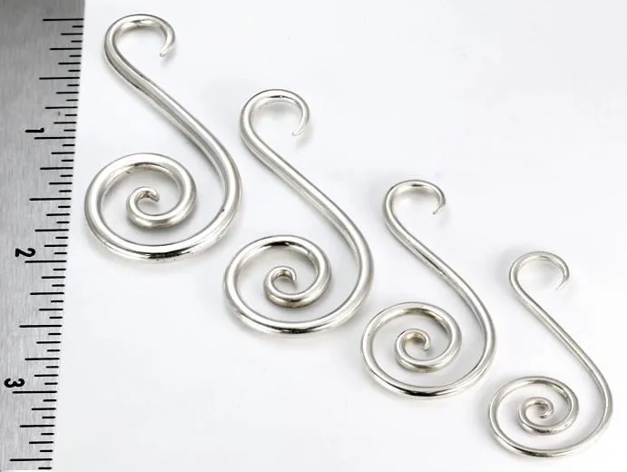Anal Elementals Organics Sterling Silver Coil Ear Hanger Price Per 1