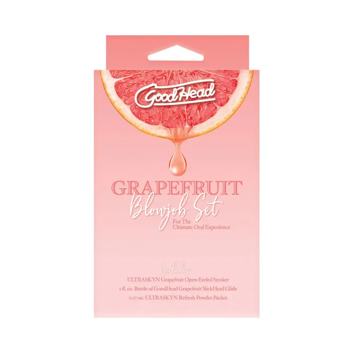 Anal GoodHead Grapefruit Blowjob Set Yellow Pink Doc Johnson Enterprises