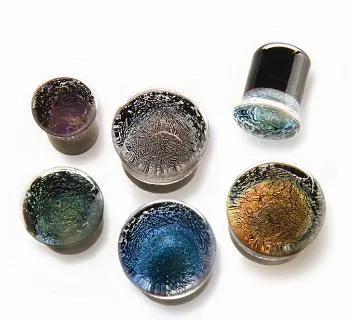 Anal Gorilla Glass Dichroic Single Flared Plug Price Per 1 Gorilla Glass