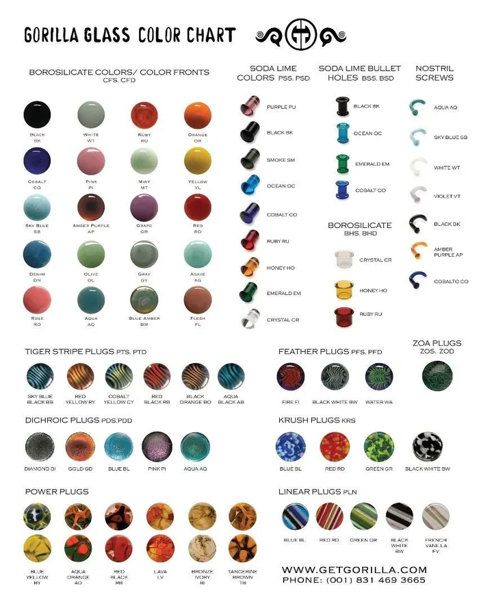 Anal Gorilla Glass Dichroic Single Flared Plug Price Per 1 Gorilla Glass
