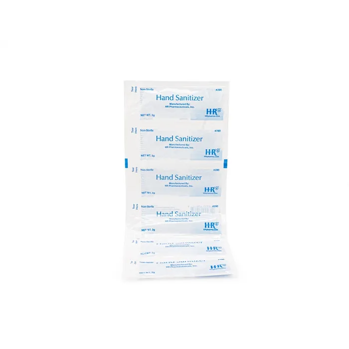Anal HR Hand Sanitizer 3g Strip of 6 Foil Packets NDC