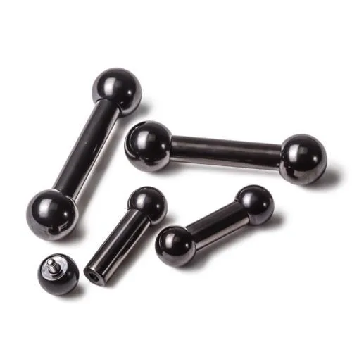 Anal Painful Pleasures 4g Black PVD Coated Steel Internal Straight Barbell 12 to 1 Anal Painful Pleasures 4g Black PVD Coated Steel Internal Straight Barbell 12 to 1