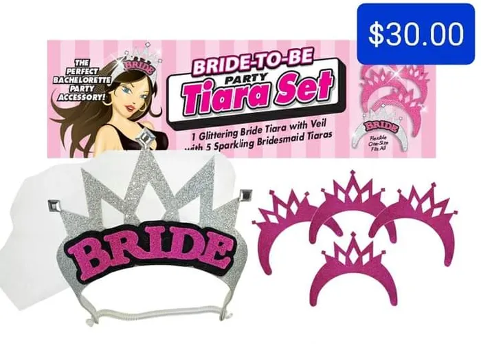 Anal Pleasher Spot Bride Tiara Set