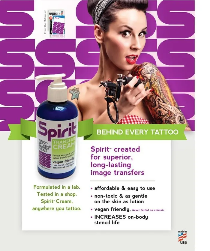 Anal Spirit Spirit Stencil Transfer Cream for Tattoo Stencil 2oz Bottle
