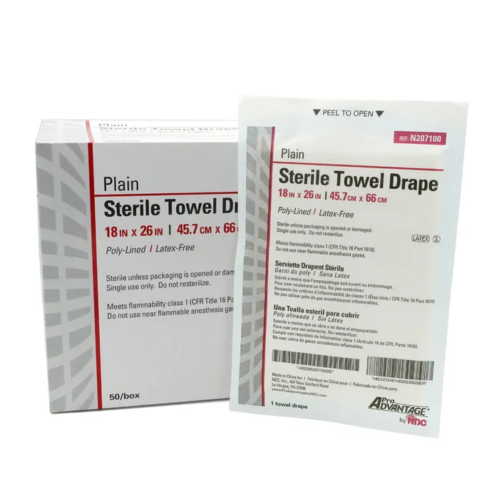 Anal Sterile Drape Sheets White 18 x 26 Box of 50 ProAdvantage