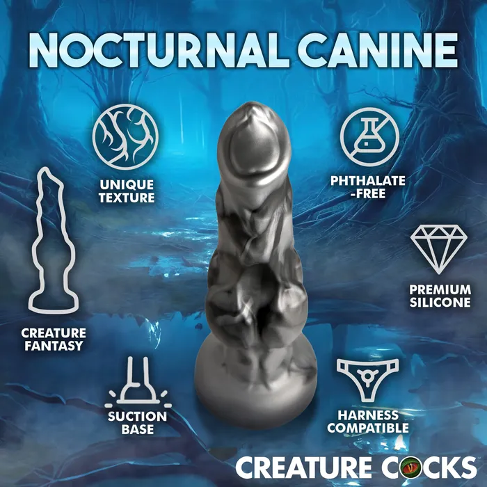 Anal XR Brands Night Prowler 675 Inch Werewolf Canine Dildo with Knot
