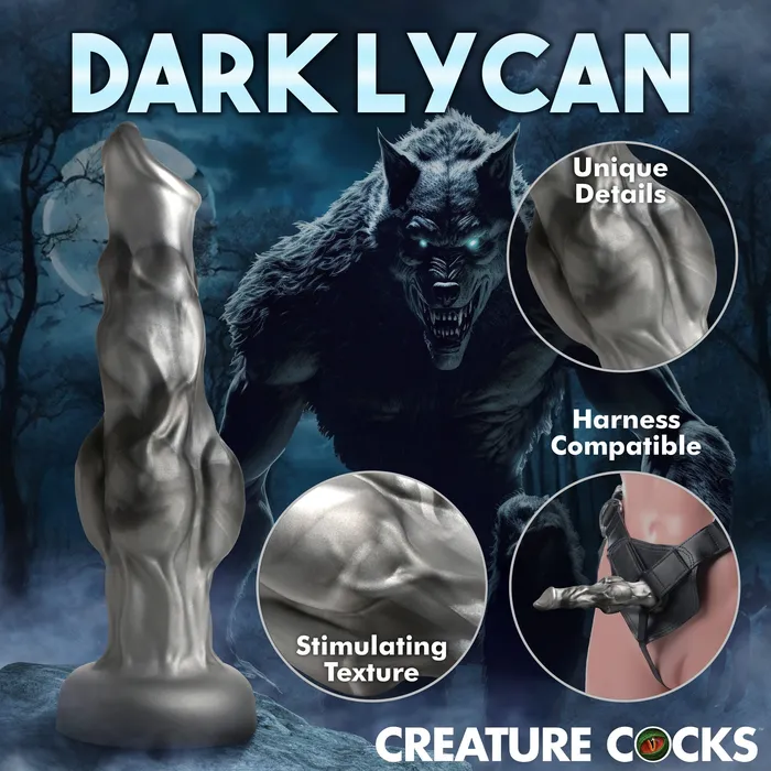 Anal XR Brands Night Prowler 675 Inch Werewolf Canine Dildo with Knot