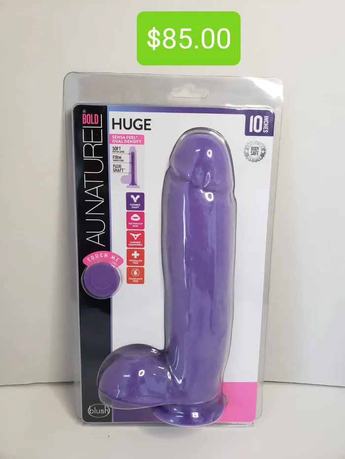 Au Naturel Bold Huge 10 inch Pleasher Spot Dildos