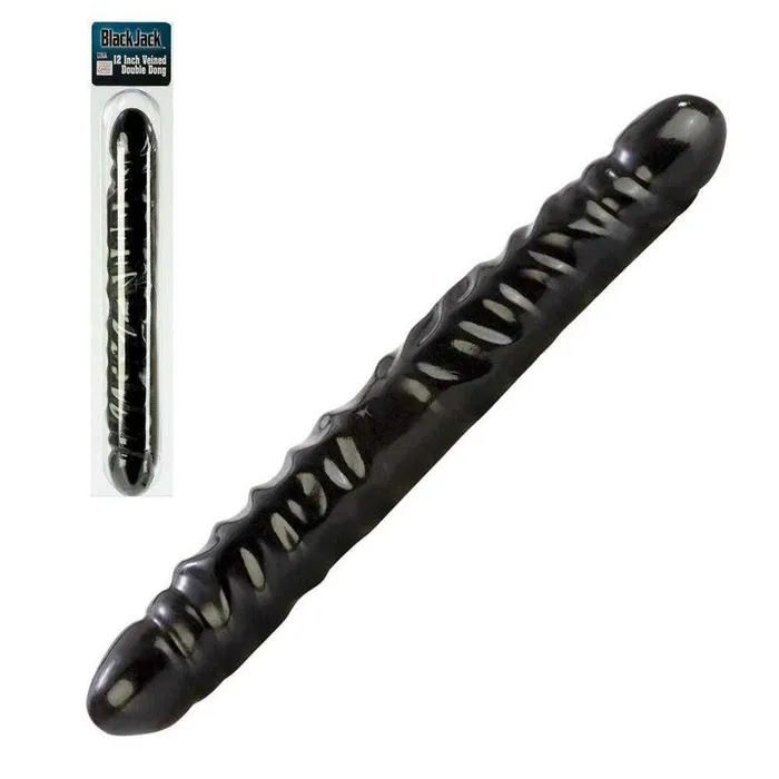 Black Jack 12 Veined Double Dong California Exotic Novelties Inc Dildos