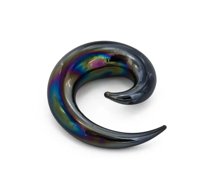 Black Lucifer Spiral Glass Plug Price Per 1 Painful Pleasures Anal