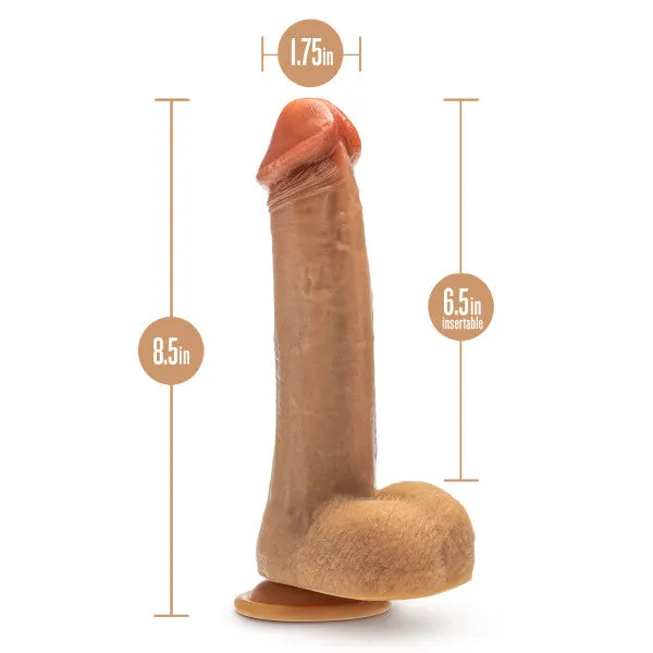 Blush Anal Dr Phillips 85 Inch Thrusting Silicone Dildo Caramel
