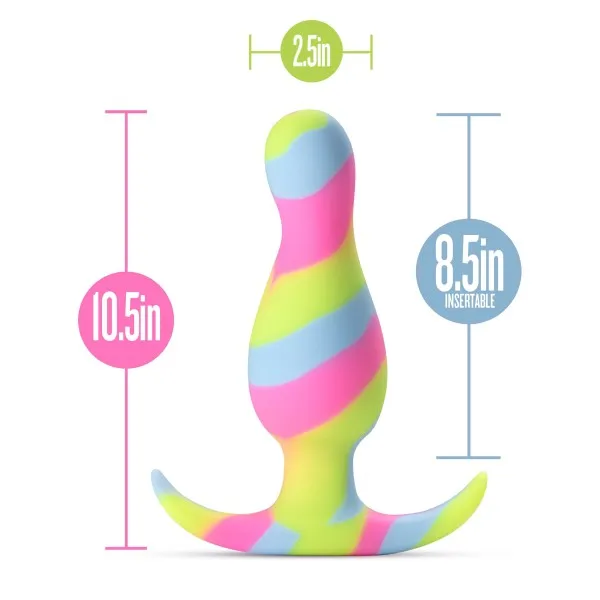 Blush Anal Kaleido Silicone Beginners Butt Plug