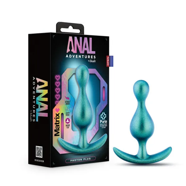 Blush Anal Matrix First Time Soft Silicone Butt Plug Shimmery Green