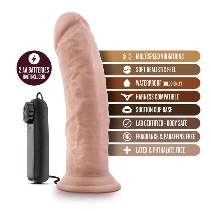 Blush Dildos Dr Joe 8 Inch Realistic Vibrating Dildo Vanilla