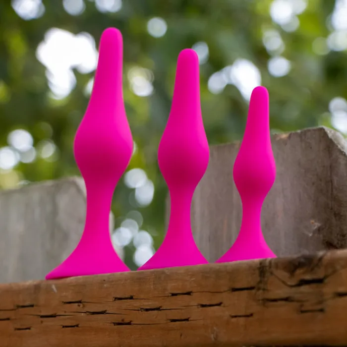 Blush Luxe Beginner 3 Plug Anal Trainer Set Various Colors Anal