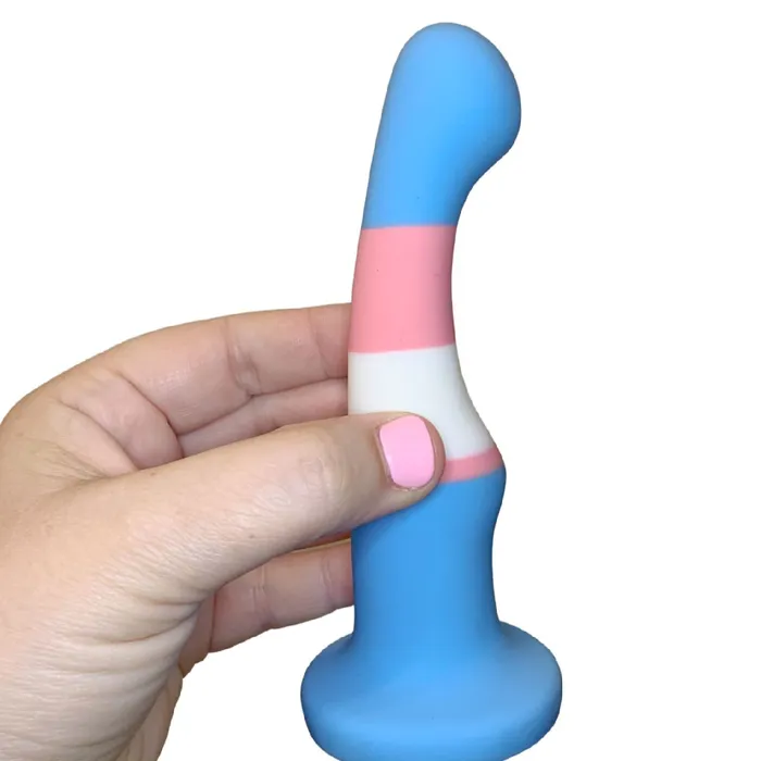 Blush Trans Pride 6 Inch Silicone Suction Cup Dildo Dildos