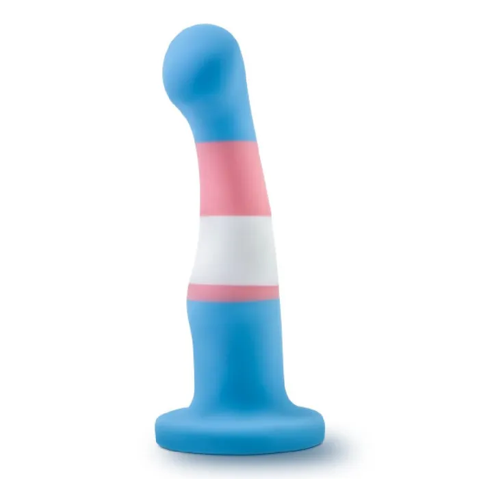 Blush Trans Pride 6 Inch Silicone Suction Cup Dildo Dildos