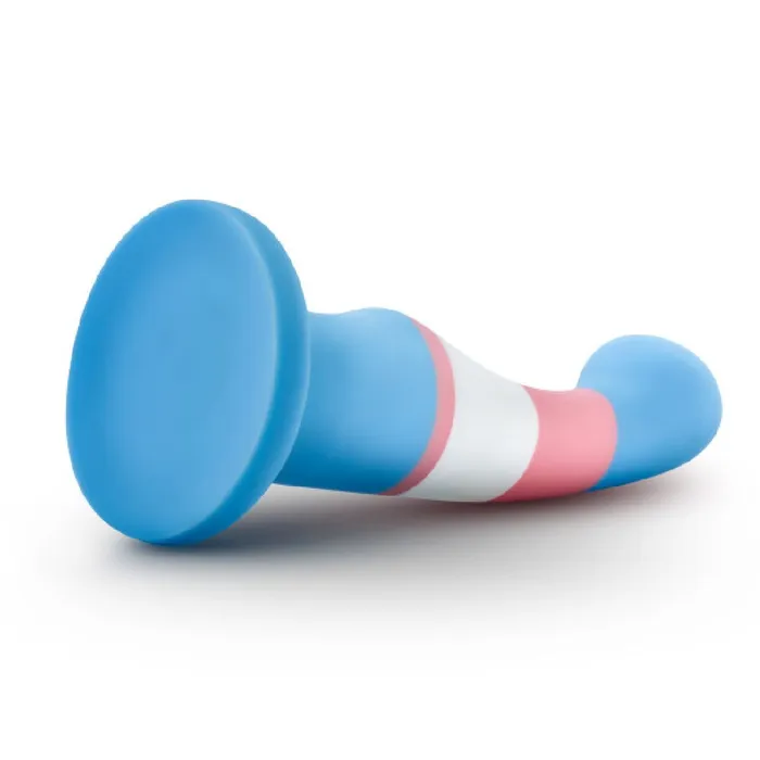Blush Trans Pride 6 Inch Silicone Suction Cup Dildo Dildos