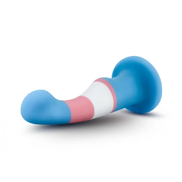 Blush Trans Pride 6 Inch Silicone Suction Cup Dildo Dildos