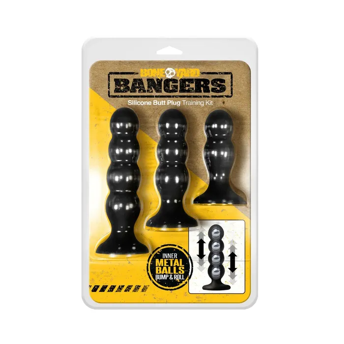 Boneyard Toys Bangers Silicone Butt Plug Weighted Training Kit Bone Yard Anal Boneyard Toys Bangers Silicone Butt Plug Weighted Training Kit Bone Yard Anal