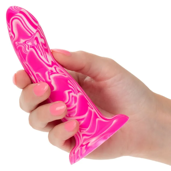 CalExotics Dildos Twisted Love 475 Inch Beginner Silicone Dildo Pink