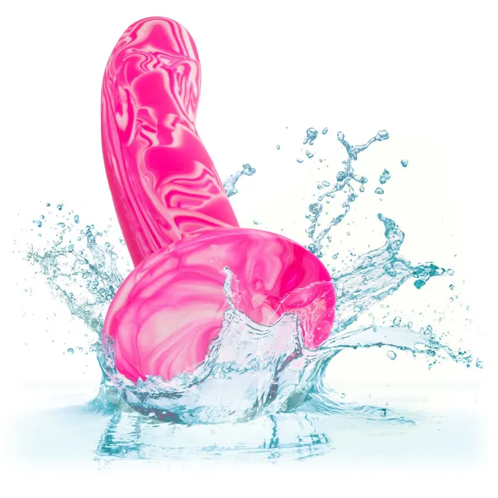 CalExotics Dildos Twisted Love 475 Inch Beginner Silicone Dildo Pink