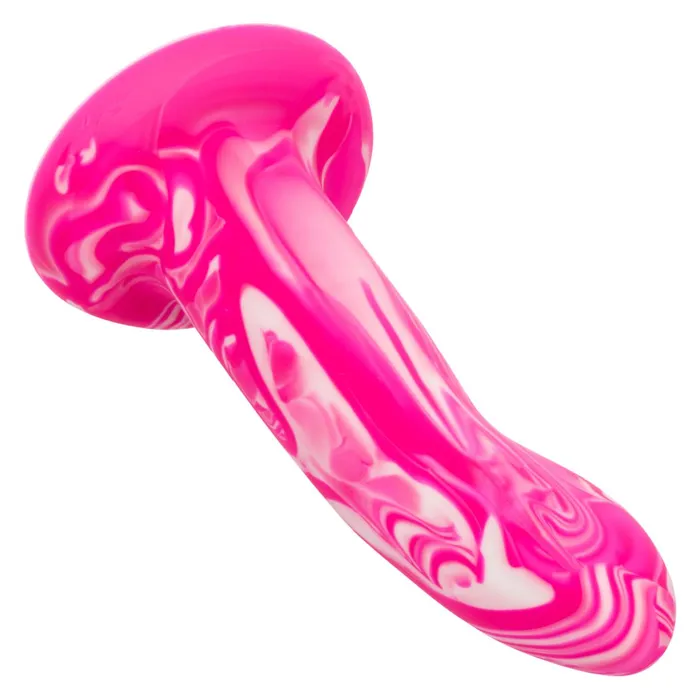 CalExotics Dildos Twisted Love 475 Inch Beginner Silicone Dildo Pink