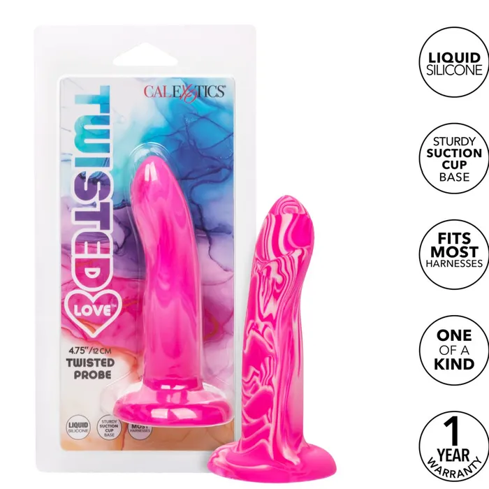 CalExotics Dildos Twisted Love 475 Inch Beginner Silicone Dildo Pink