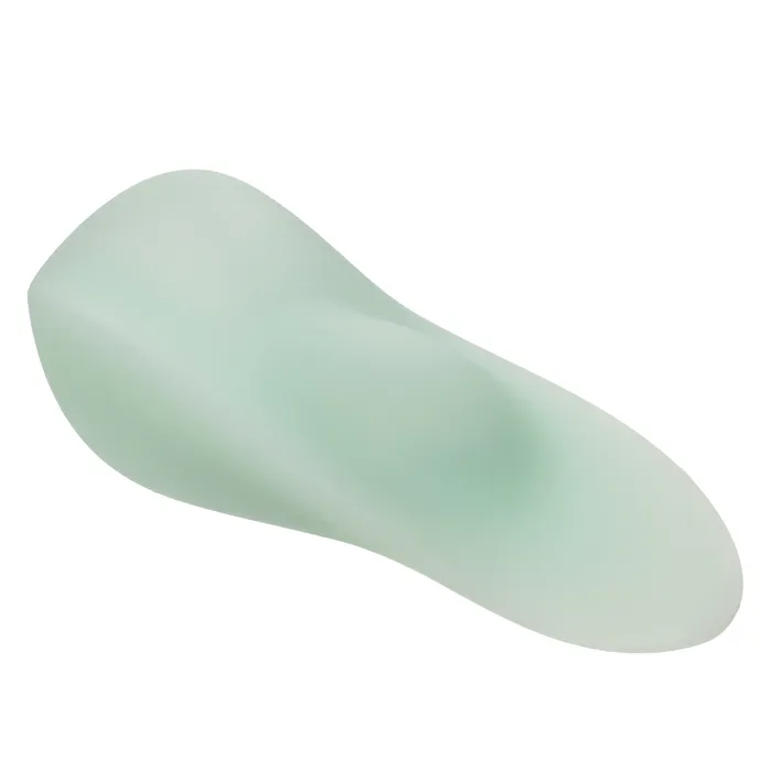 CalExotics Female Sex Toys Bali Ultra Soft First Time Body Hugging Silicone Palm Vibrator Mint Green