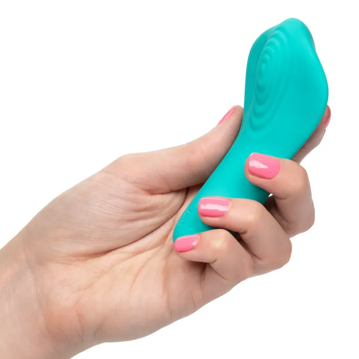 CalExotics Vibrators Pleaser External Palm Sized Teal Vibrator