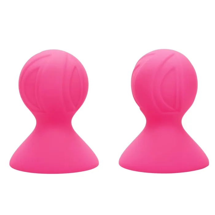 California Exotics Nipple Play Silicone Pro Nipple Suckers Pink Couples