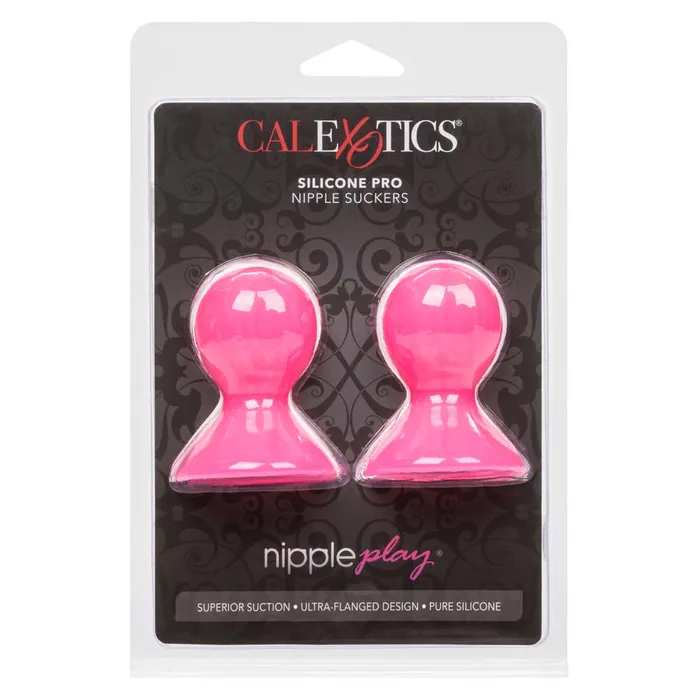 California Exotics Nipple Play Silicone Pro Nipple Suckers Pink Couples