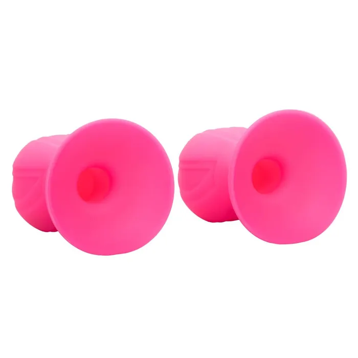 California Exotics Nipple Play Silicone Pro Nipple Suckers Pink Couples