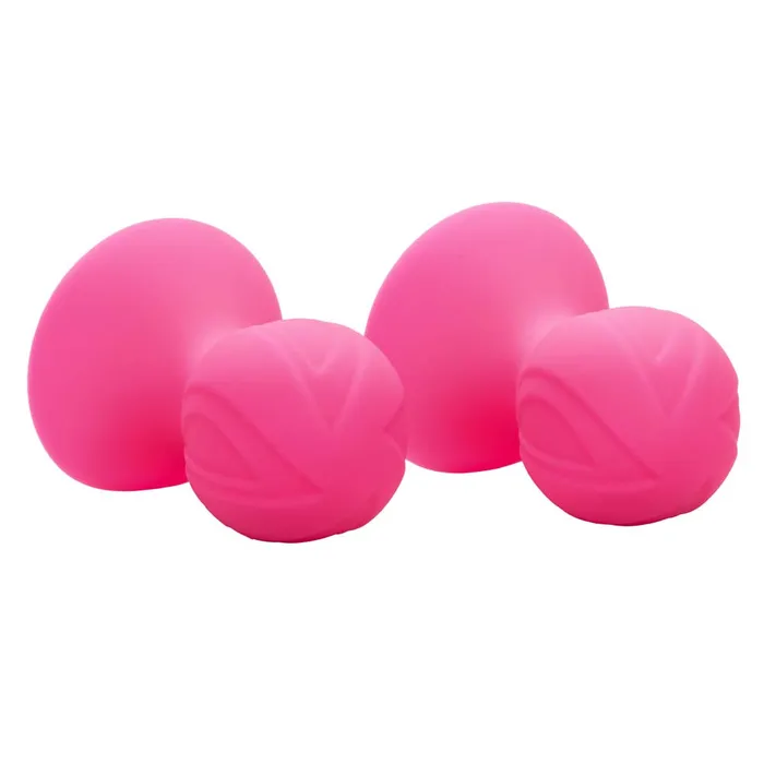 California Exotics Nipple Play Silicone Pro Nipple Suckers Pink Couples