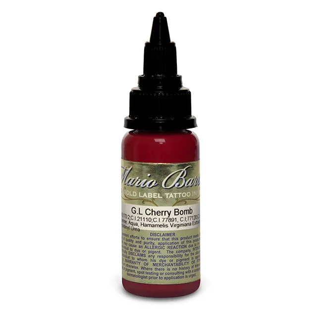 Cherry Bomb Mario Barth Gold Label Intenze Tattoo Ink 1oz Bottle Intenze Vibrators Cherry Bomb Mario Barth Gold Label Intenze Tattoo Ink 1oz Bottle Intenze Vibrators