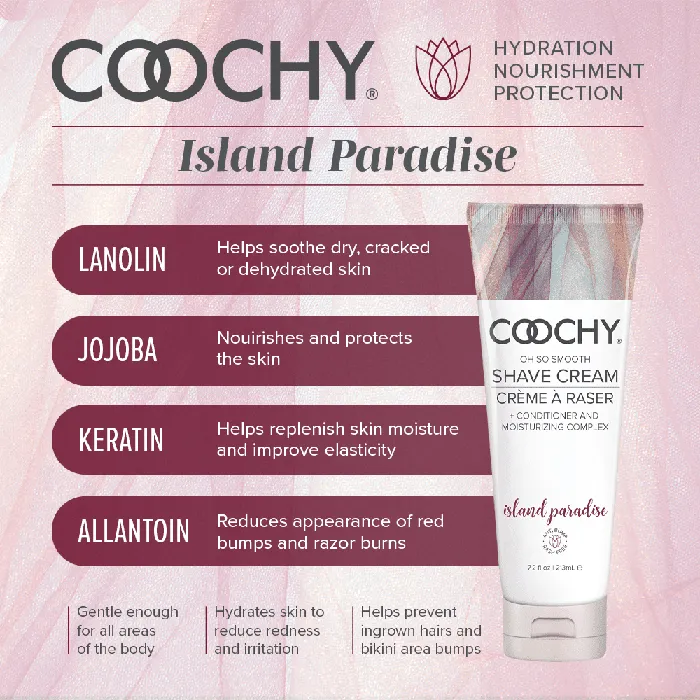 Classic Erotica Coochy Shave Cream Island Paradise Vibrators