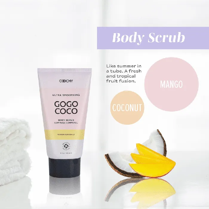 Classic Erotica Female Sex Toys COOCHY ULTRA Ultra Smoothing Body Scrub Mango Coconut 5oz 148 mL