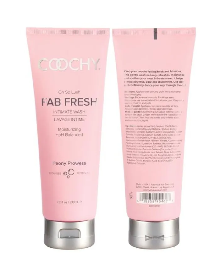 Coochy Fab Fresh Feminine Wash Peony Prowess Classic Brands Vibrators