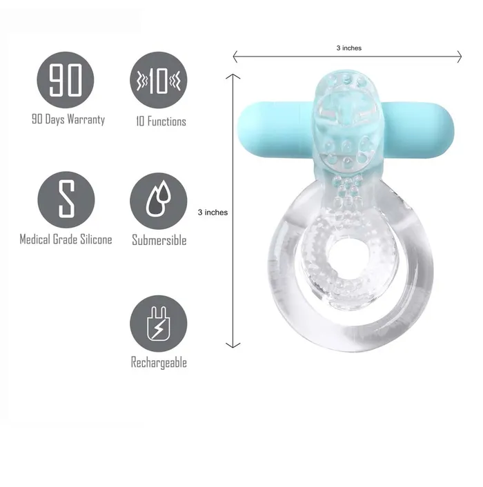 Couples Maia Toys Jayden by Maia Toys Vibrating Erection Enhancer Cock Ring Clear Couples Maia Toys Jayden by Maia Toys Vibrating Erection Enhancer Cock Ring Clear