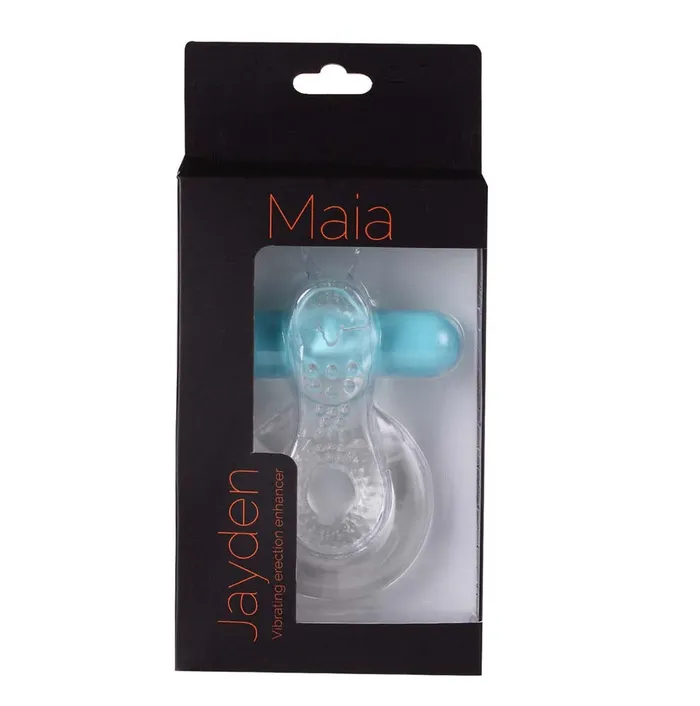 Couples Maia Toys Jayden by Maia Toys Vibrating Erection Enhancer Cock Ring Clear