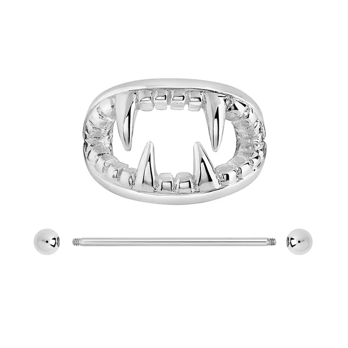 Couples Painful Pleasures 14g Vampire Teeth Nipple Ring Shield Price Per 1