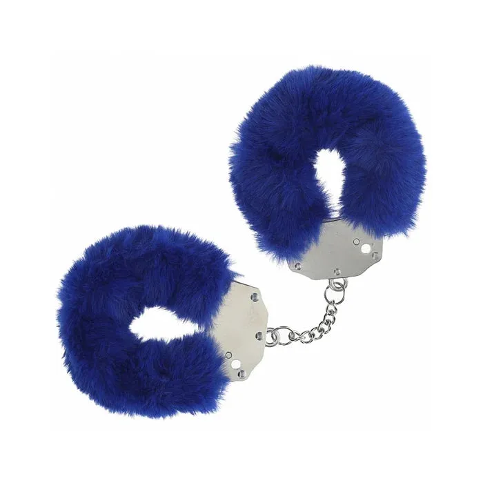 Couples Shots America LLC Ouch HeavyDuty Fluffy Handcuffs Navy
