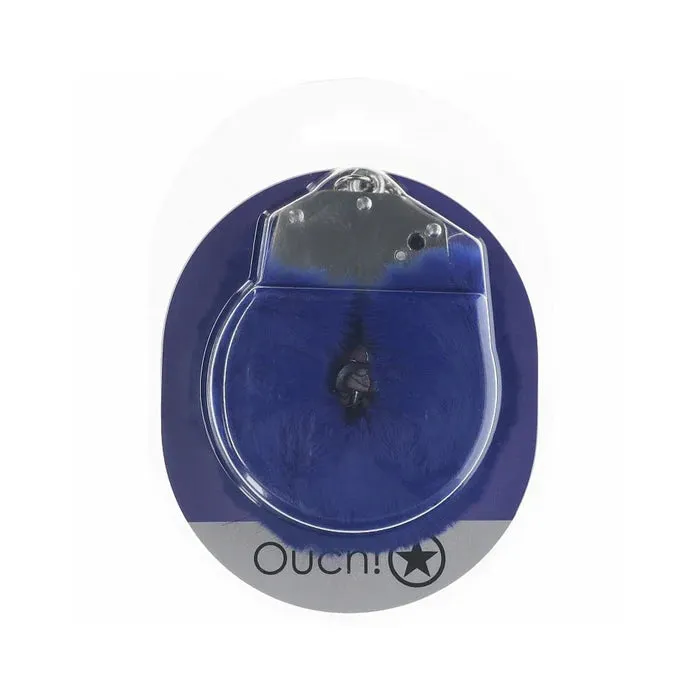 Couples Shots America LLC Ouch HeavyDuty Fluffy Handcuffs Navy