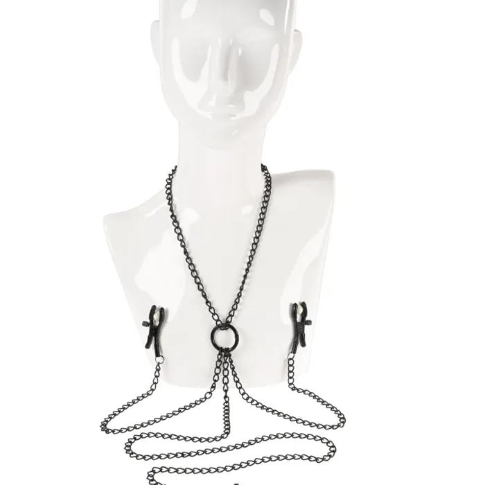 Couples Sportsheets Saffron Nipple to Clit Clamp and Chain Set